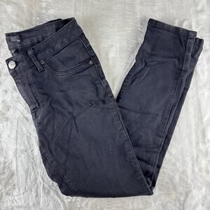 1822 Denim Jeans Curvy Contour Ankle Skinny Size 6 Black Stretch